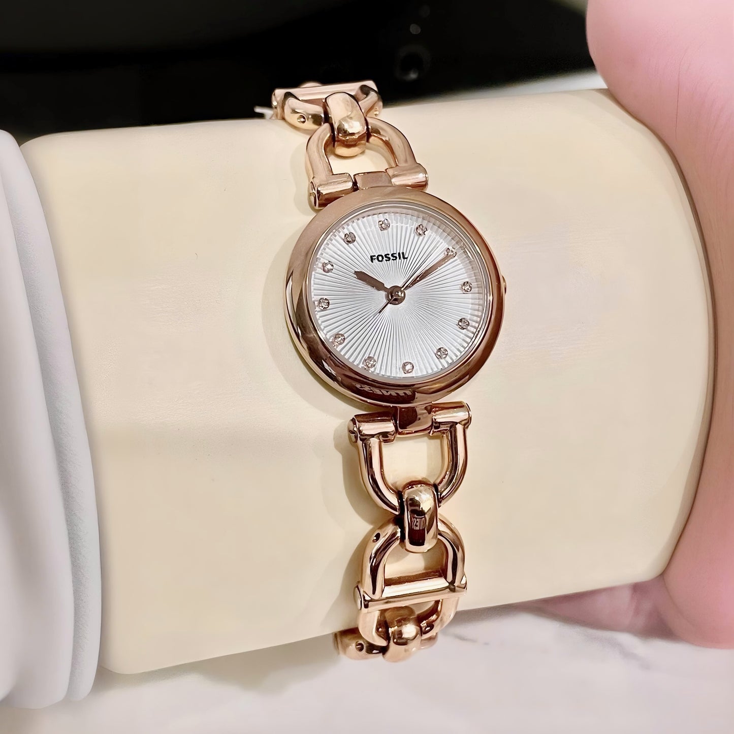 Fossil Olive Collection White Rosegold ✨♥️