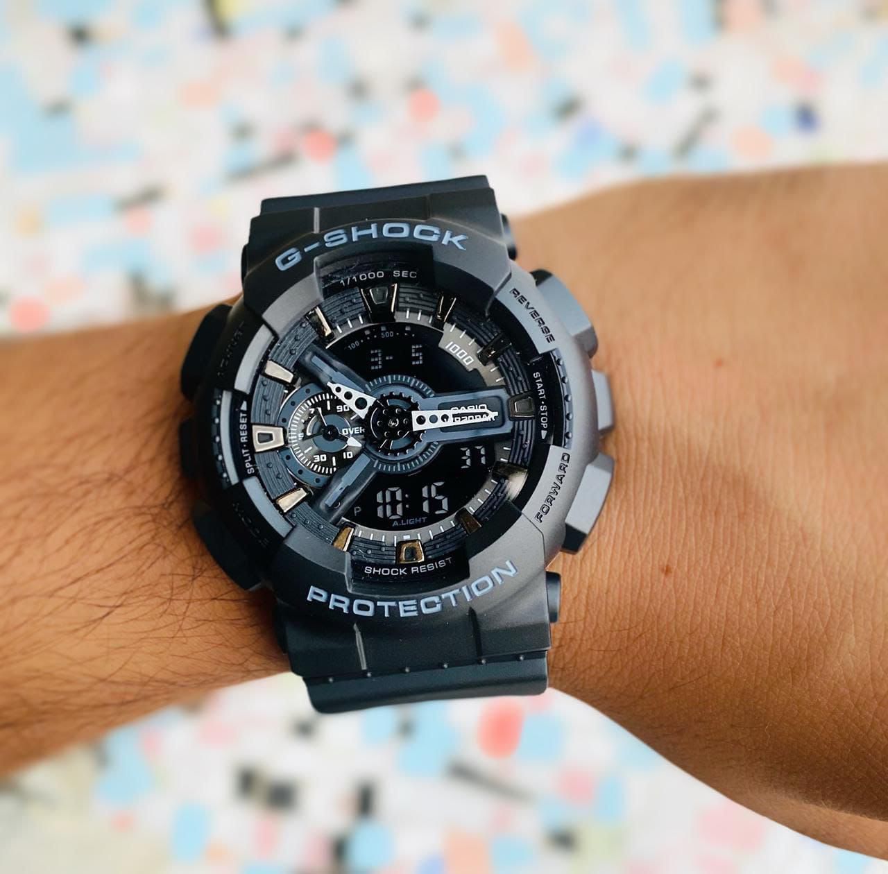 G-SHOCK ANALOG-DIGITAL GA-110 SERIES black