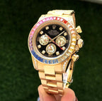 Rolex Rainbow Daytona Gold Tone Automatic Japanese Master Quality Men’s Watch