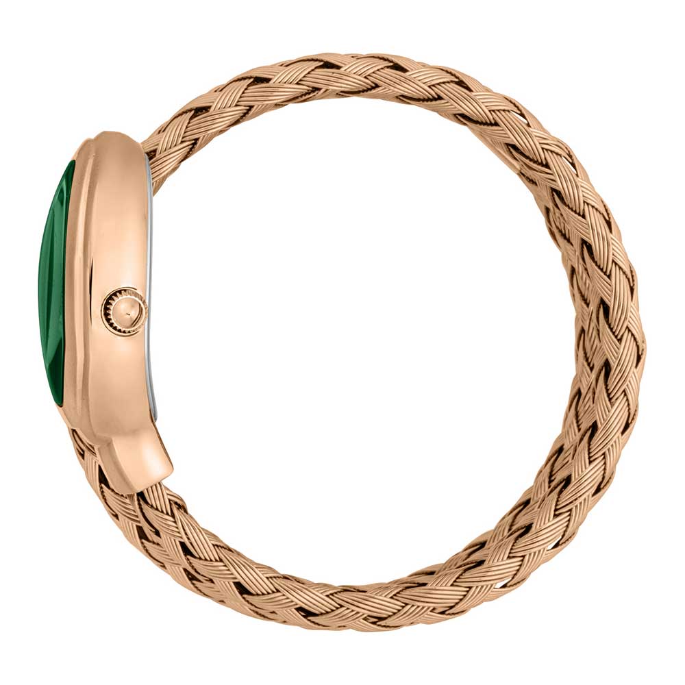 BVL J*** Cavali Analog Rosegold Green Dial