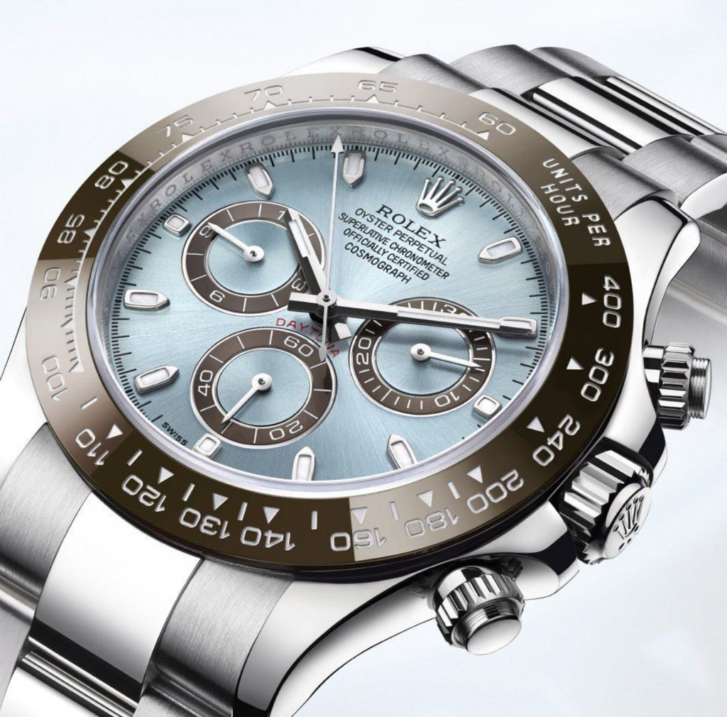 Rolex Daytona Cosmograph Stainless Steel Sky Blue Dial Japanese Master Quality Mens Watch