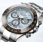 Rolex Daytona Cosmograph Stainless Steel Sky Blue Dial Japanese Master Quality Mens Watch