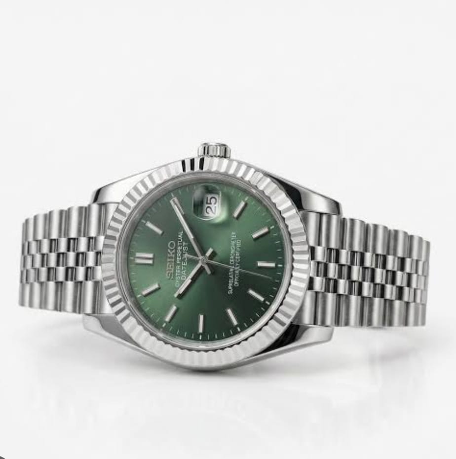 Seiko Mod Datejust Mint Green
