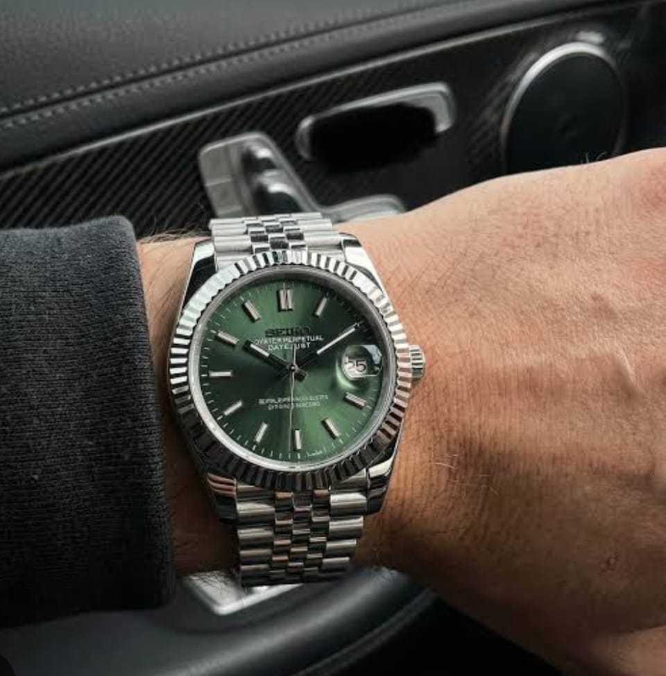 Seiko Mod Datejust Mint Green