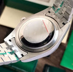 Rolex Datejust 41 Silver & Steel Fluted Jubilee Black Dial Swiss Semi ETA 3235 Movement