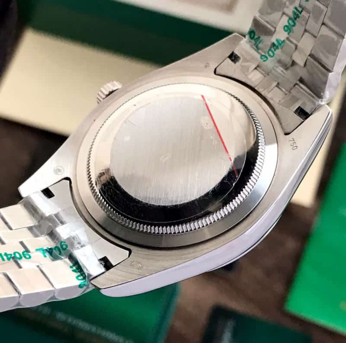 Rolex Datejust 41 Silver & Steel Fluted Jubilee Black Dial Swiss Semi ETA 3235 Movement