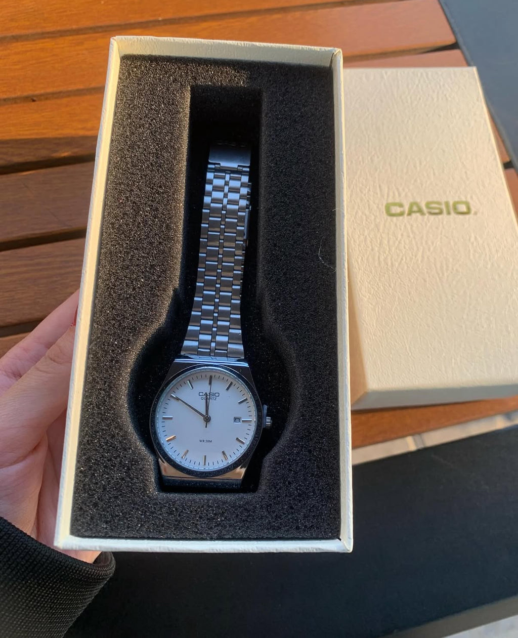 CASIO ANALOG MTP SILVER