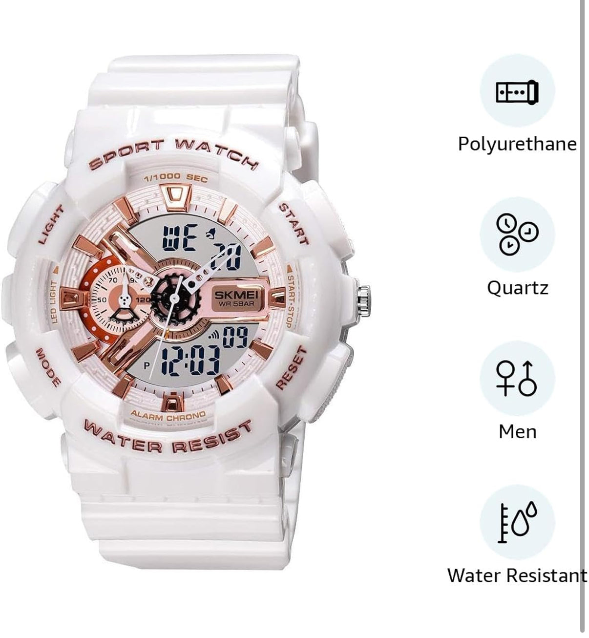 Sport watch for unsex