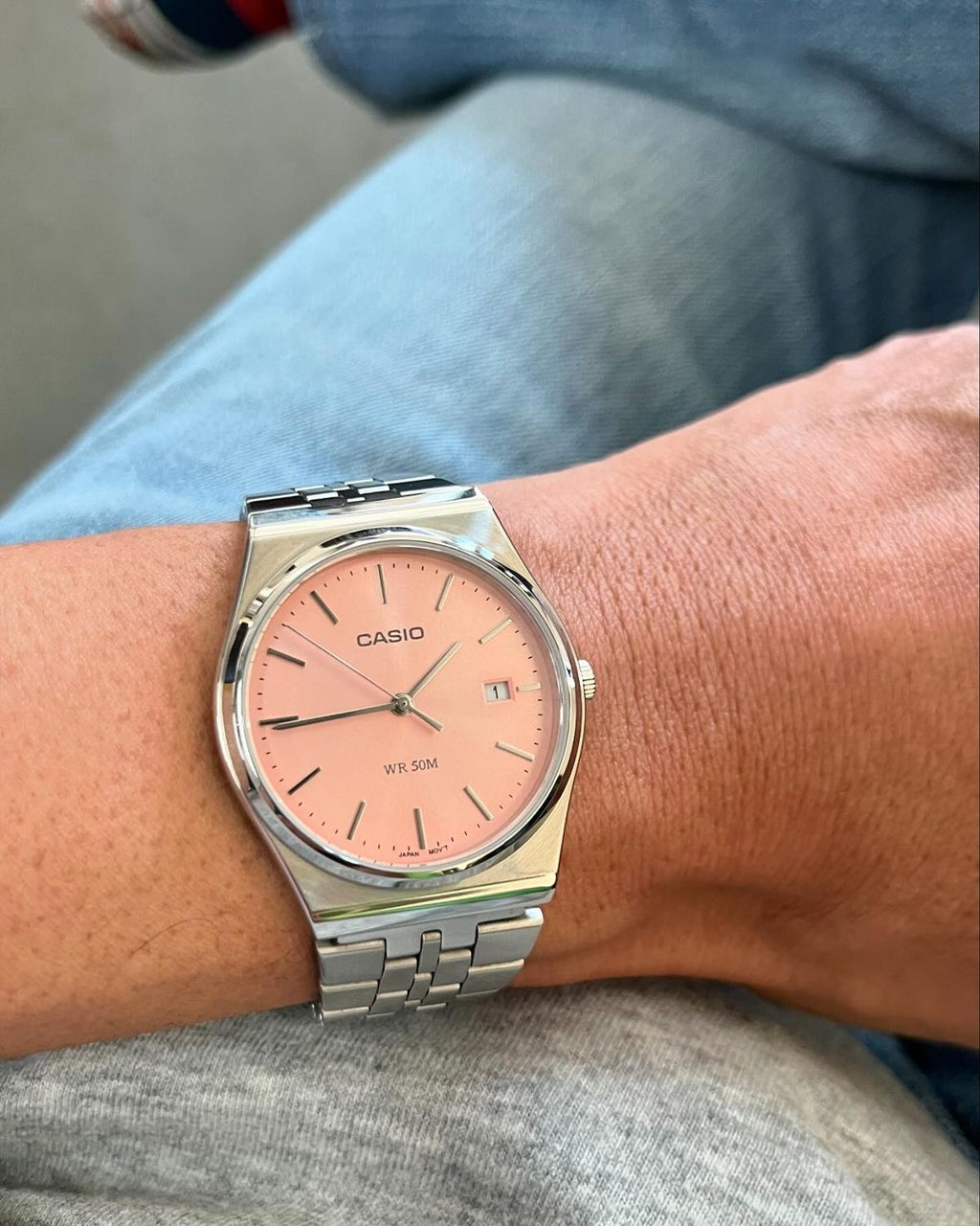 CASIO ANALOG MTP SILVER