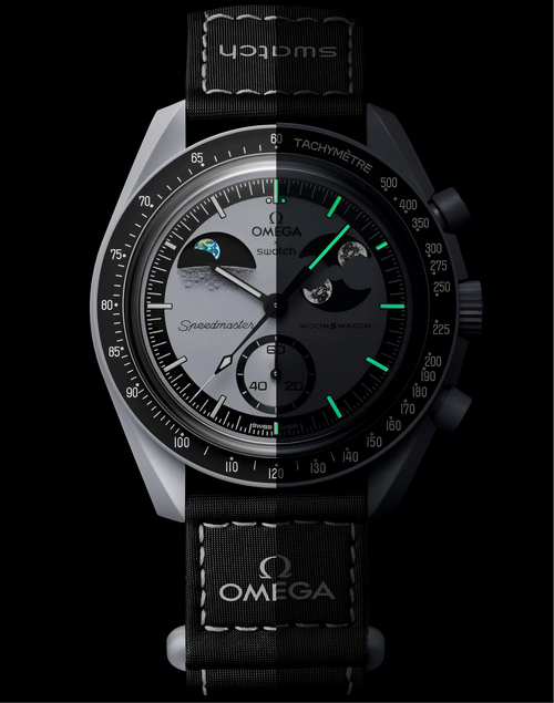 TRPOmega Speedmaster Moonswatch greyBlack with black belt – TRP