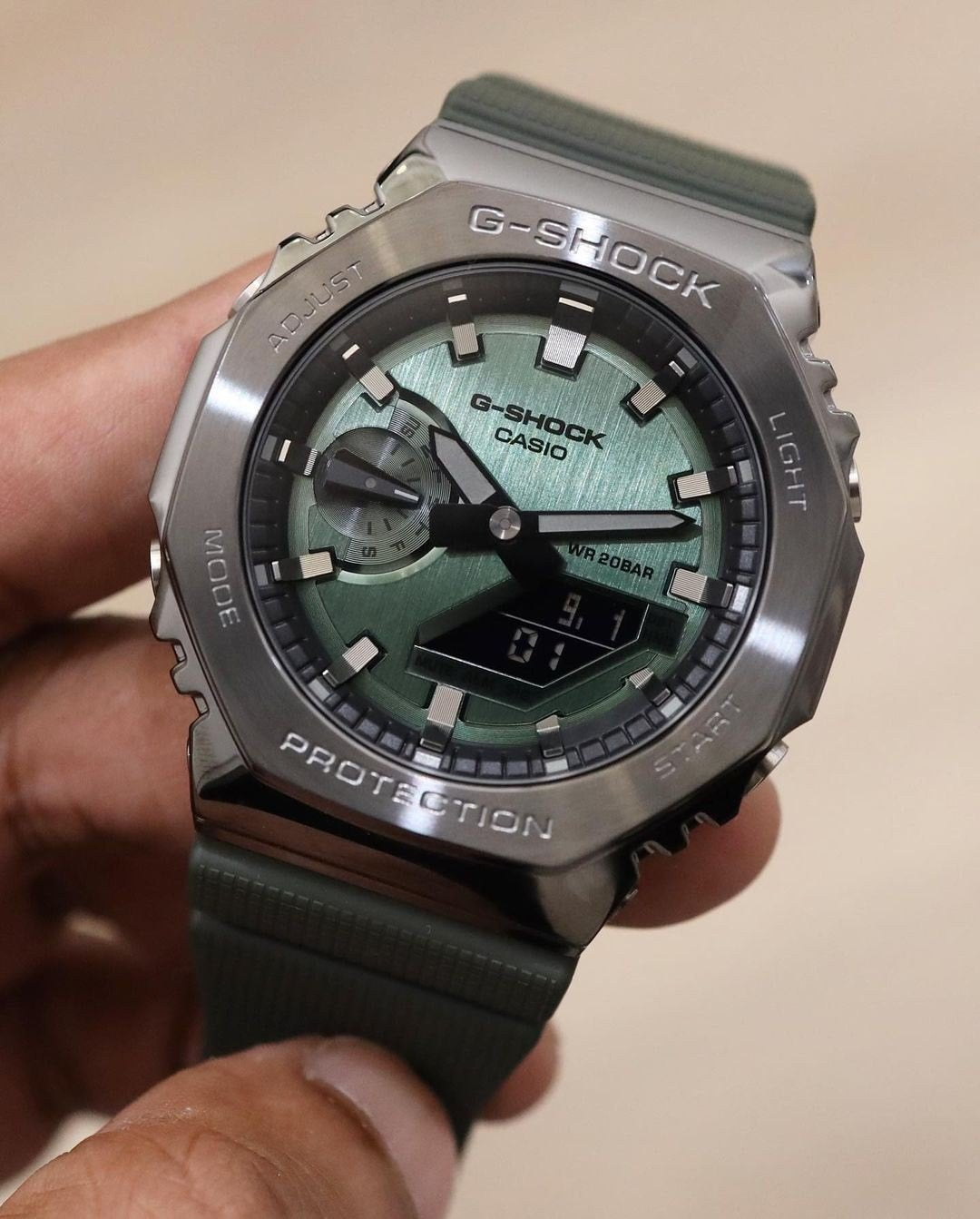 G-SHOCK GM 2100 GREEN METAL BODY