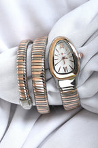 BVL SERPENTINE WITHOUT STONE TWO TONE ROSEGOLD SPIRAL