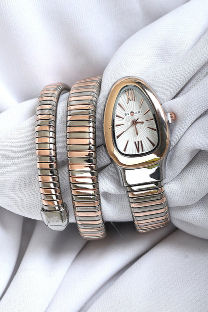 BVL SERPENTINE WITHOUT STONE TWO TONE ROSEGOLD SPIRAL