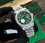 Rolex Date Just 41 Mint Green Dial & Jubli Chain Automatic Mens Watch