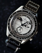 TRPOmega Speedmaster Moonswatch greyBlack with black belt