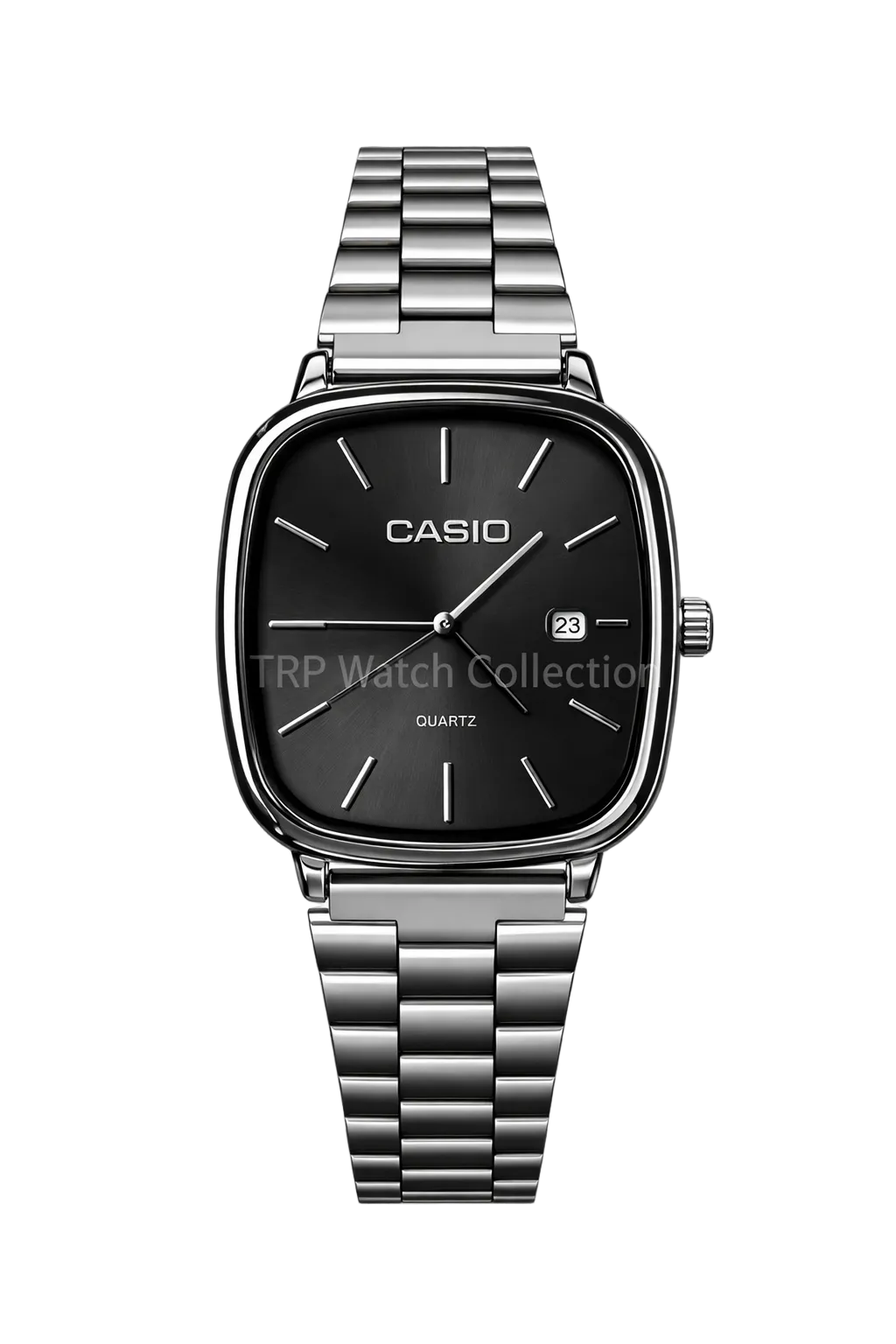 CASIO QUARTZ VINTAGE BLACK DIAL WATCH