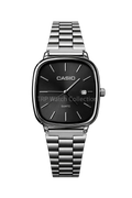 CASIO QUARTZ VINTAGE BLACK DIAL WATCH