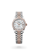 Rolex Datejust Woman Oyster, 31 mm, Oystersteel, Everose gold and diamonds (Automatic) ZR QUALITY