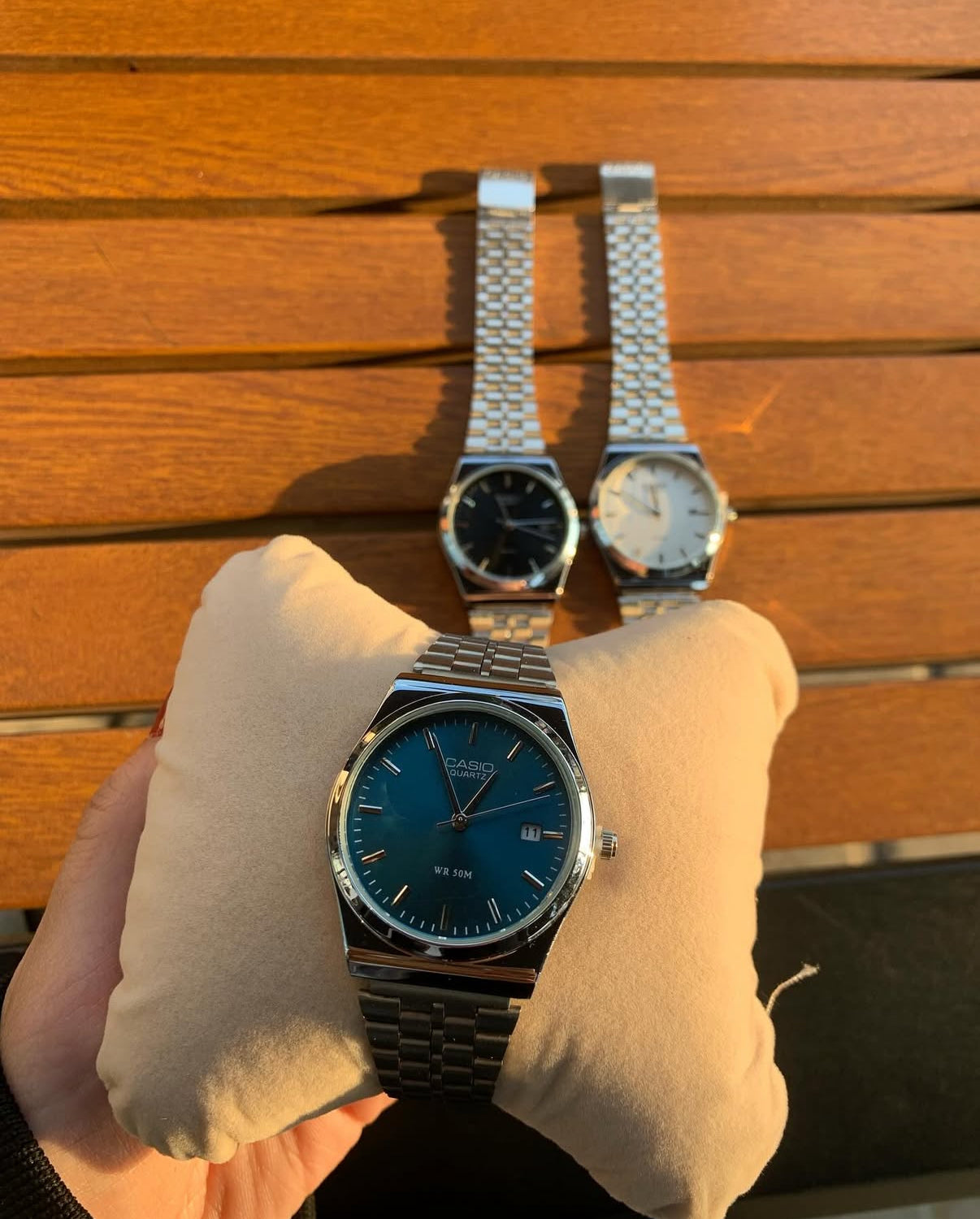 CASIO ANALOG MTP SILVER