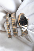 BVL SERPENTINE WITHOUT STONE TWO TONE ROSEGOLD SPIRAL