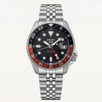 Midnight Black Dual-Tone GMT Automatic Steel Watch