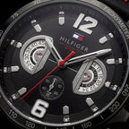 Sport Black Tachymeter Chronograph Watch – Racing Edition