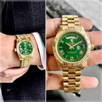 ROLEX Day-Date 41 GOLD GREEN