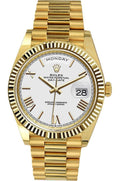Rolex Day-Date 41 228238 Fluted Bezel White Dial