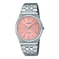 CASIO ANALOG MTP SILVER-PEACH PINK