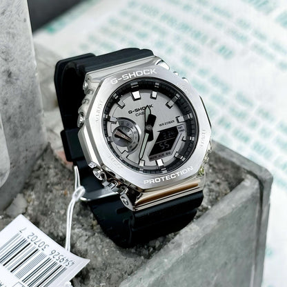 G-SHOCK-Z 2100 SILVER-BLACK Metal Body – TRP Watch Collection