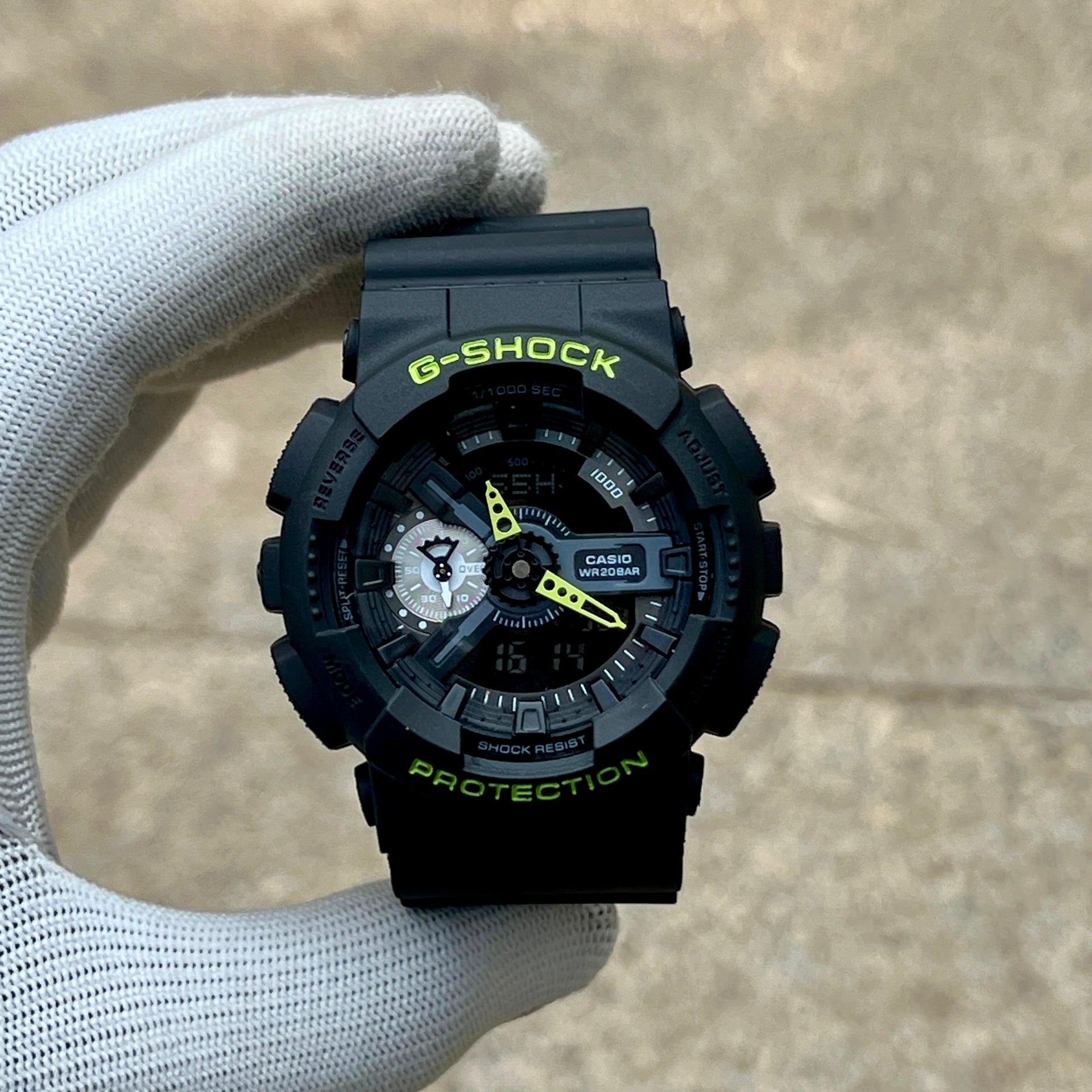 G-SHOCK ANALOG-DIGITAL GA-110 SERIES green