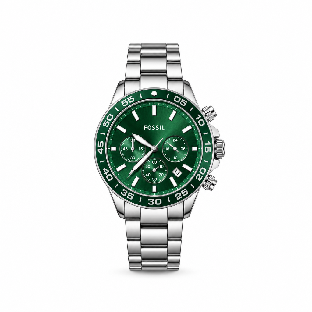 Fossil-BQ Green Dial Gunmetal Men's Watch