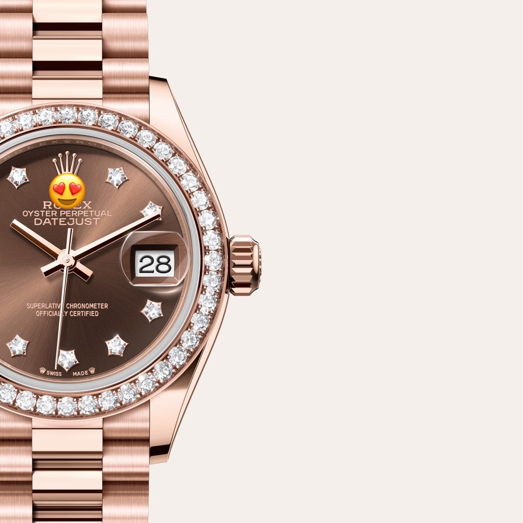 Role* Lady-Datejust
Oyster, 28 mm, Everose gold and diamonds (Automatic)
