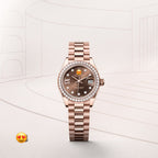 Role* Lady-Datejust
Oyster, 28 mm, Everose gold and diamonds (Automatic)