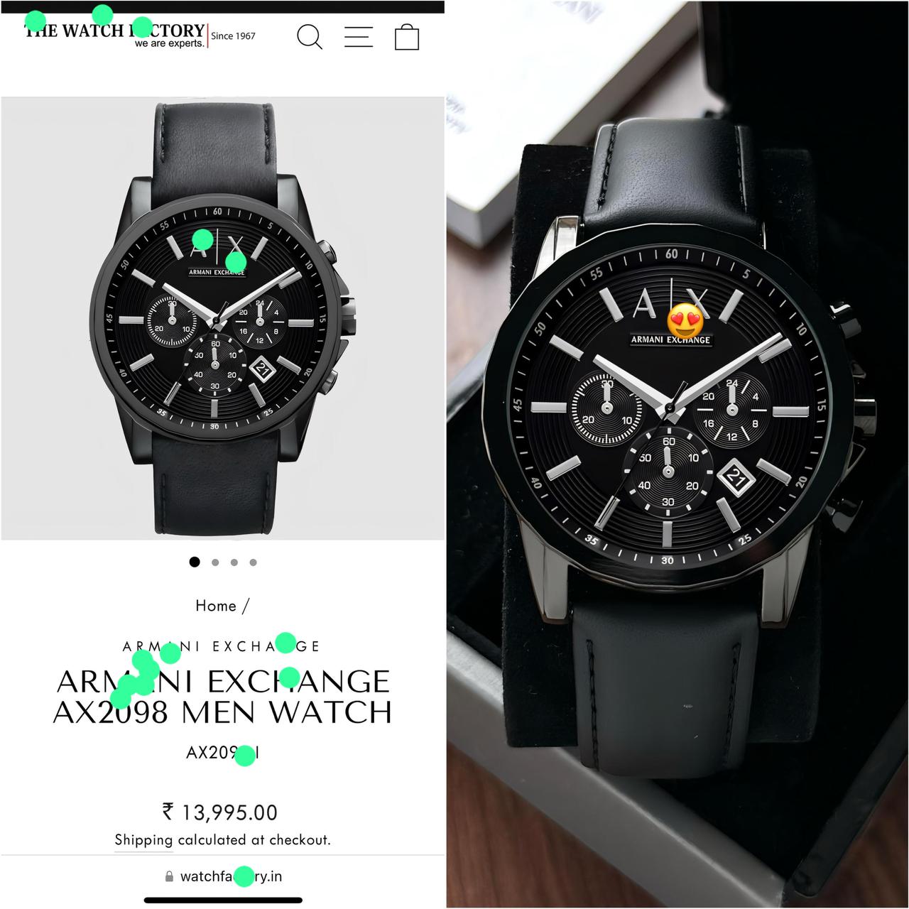 G-Shock GA 2100 1A2ER Clear Case Arm*ni Excha*ge A*2098 Z-Black With Original Packing