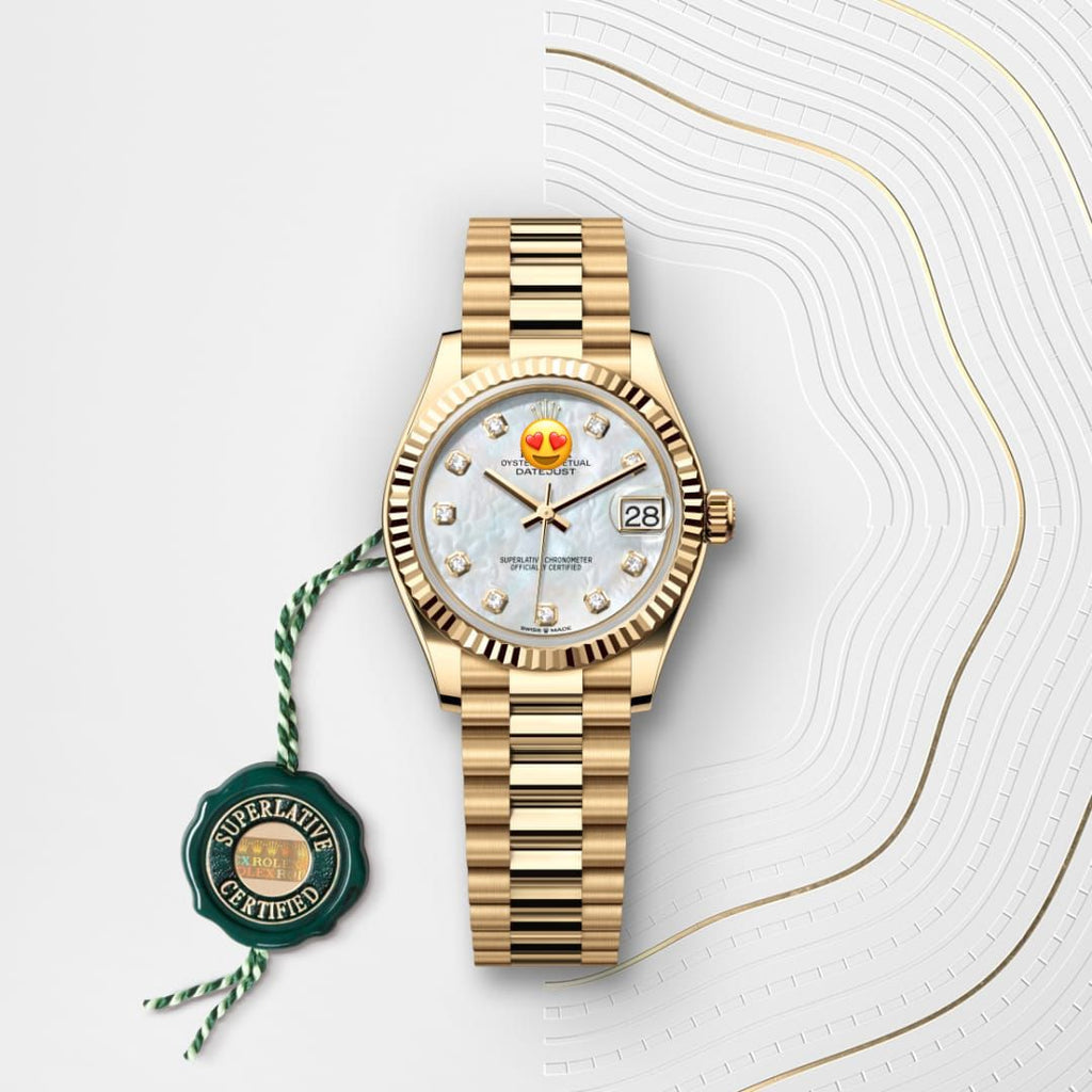 Role* Date just Woman Oyster, 31 mm, yellow gold (Automatic) Zr Quality