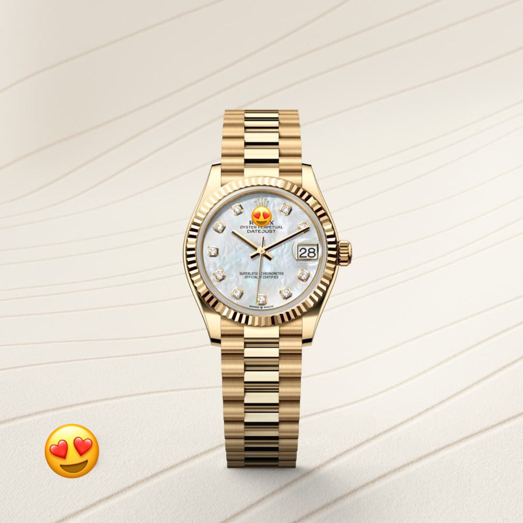 Role* Date just Woman Oyster, 31 mm, yellow gold (Automatic) Zr Quality
