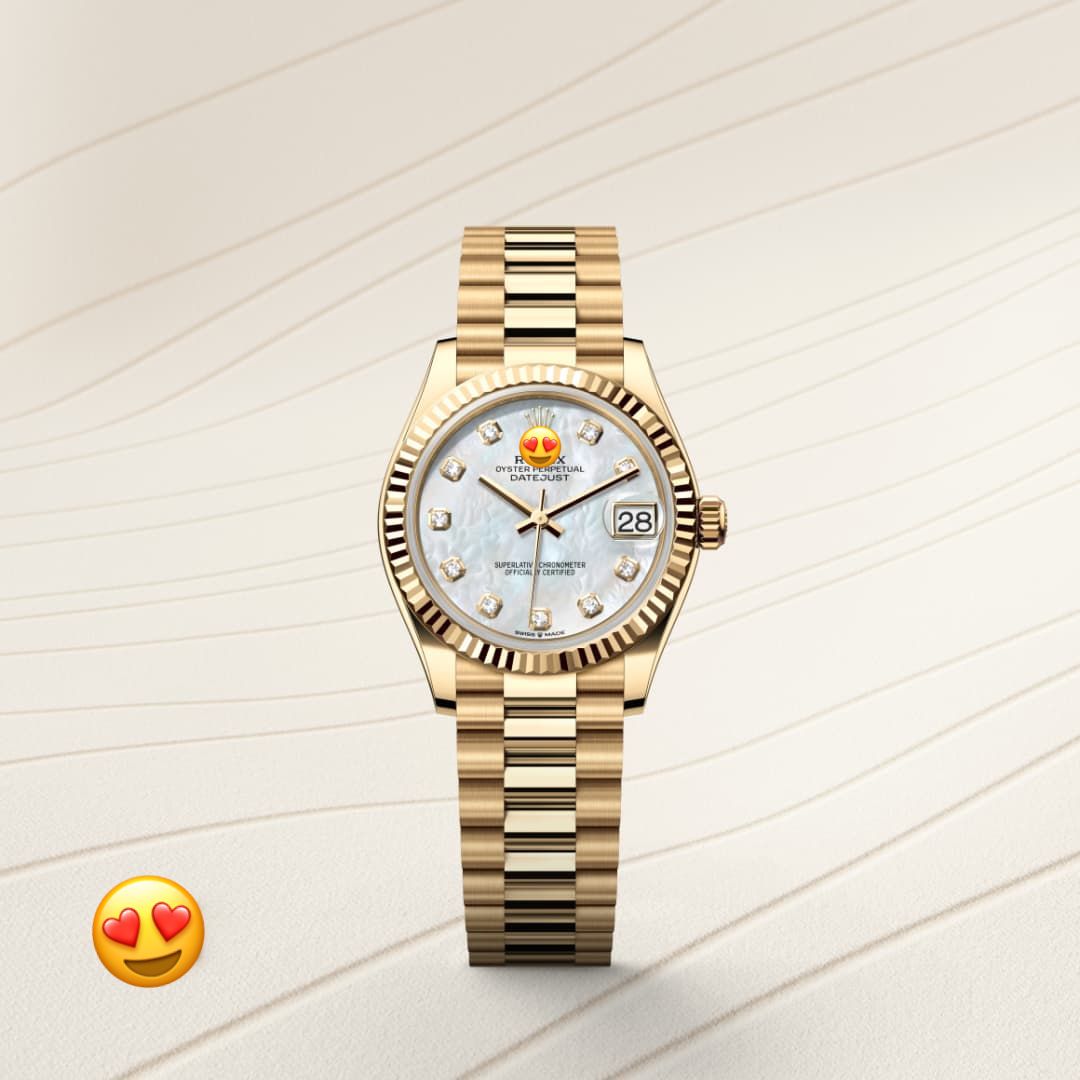 Role* Date just Woman Oyster, 31 mm, yellow gold (Automatic) Zr Quality