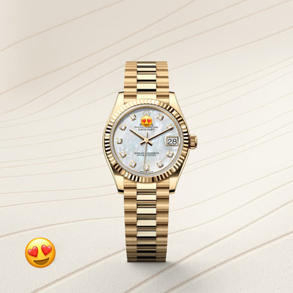 Role* Date just Woman Oyster, 31 mm, yellow gold (Automatic)