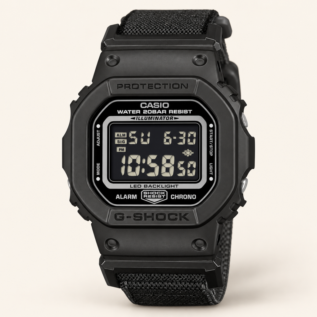 G-Shock 5600 Cloth Band Unisex Digital Watch