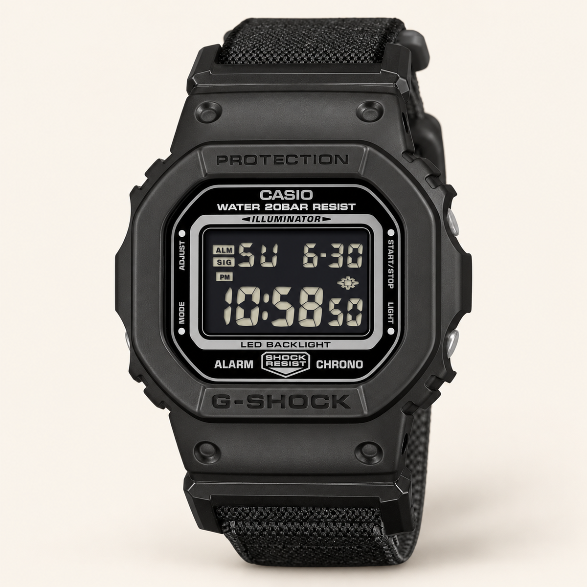 G-Shock 5600 Cloth Band Unisex Digital Watch
