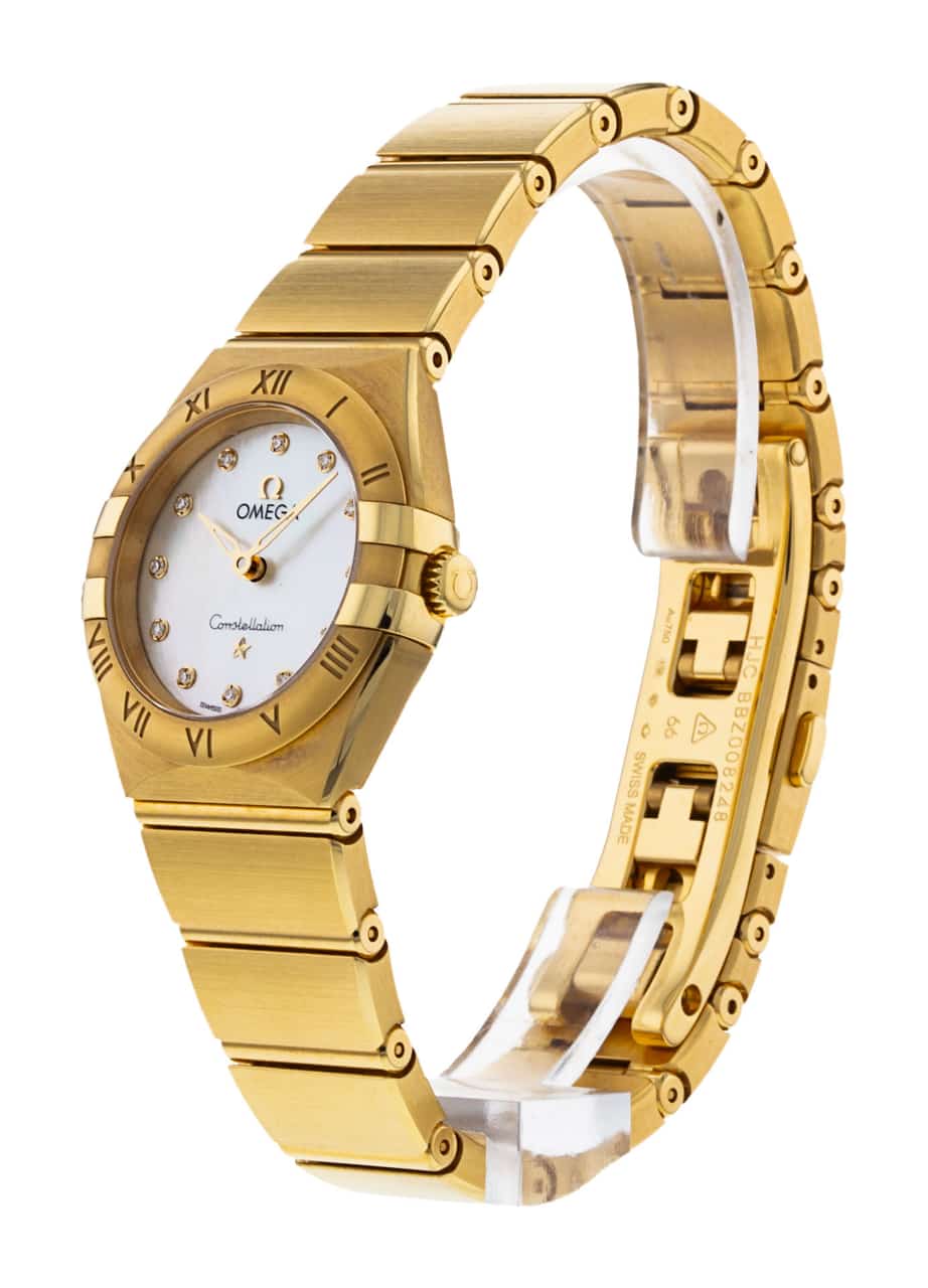 OMEGA WOMEN GOLD WHITE DIAL