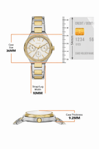 FOSSIL BQ TWO TONE GOLD WHITE DIAL