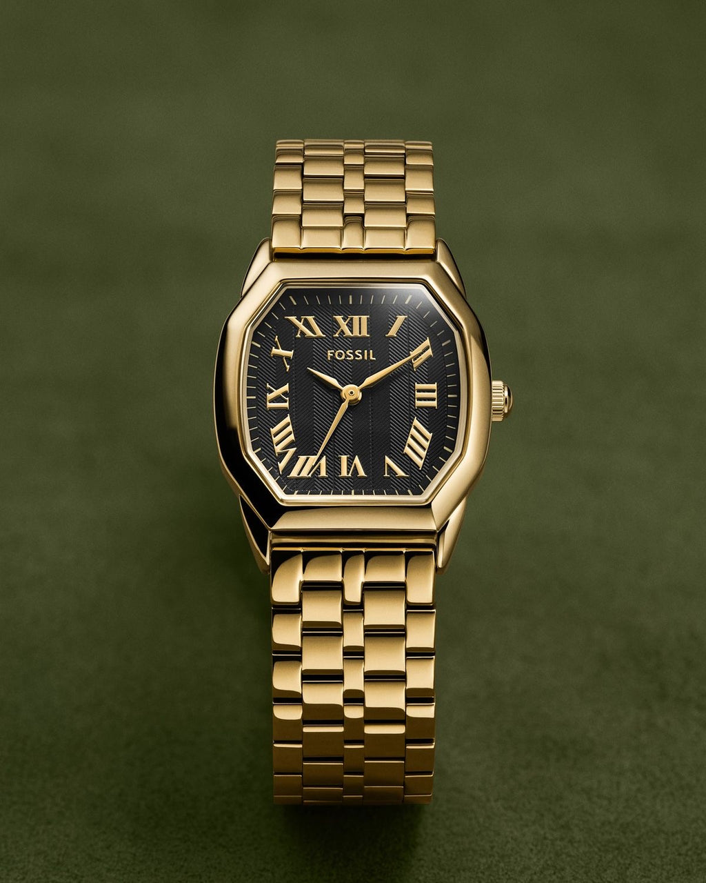 Fossil Harlow Gold  Black Stainless Steel Watch