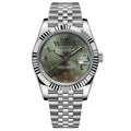 Seiko Mod Datejust "Green Arabic" Watch