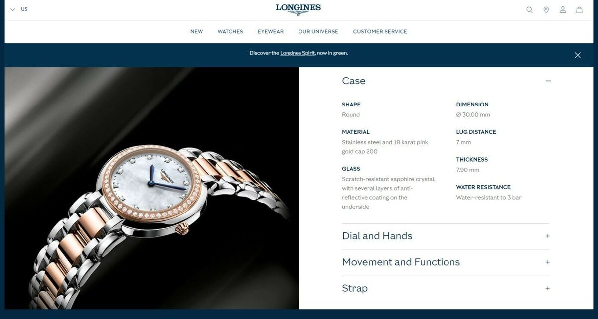 Longines PrimaLuna Diamonds Automatic 26.5 mm L8.111.5.89.6