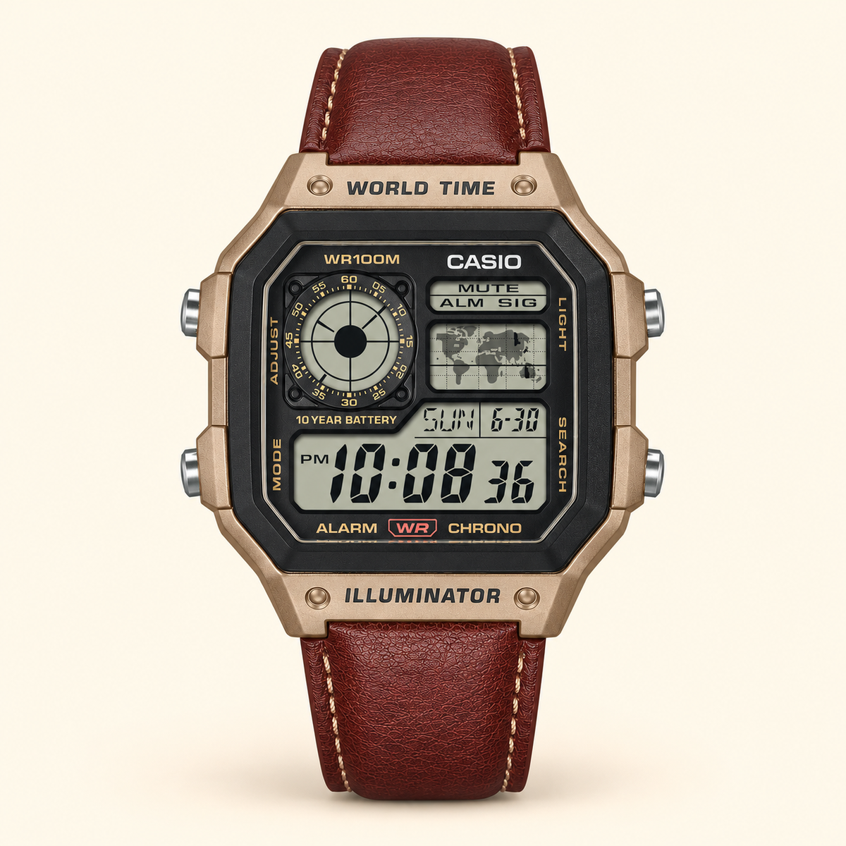 CASIO AE 1200 LEATHER