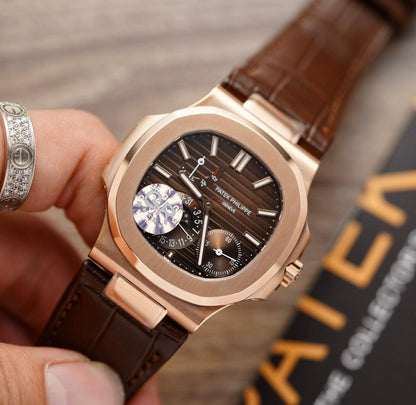 Patek Philippe Nautilus Case Size:40mm - Case Material:Rose Gold - Movement:Automatic Winding