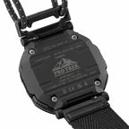 Casio Pro Trex black watch caseback detail