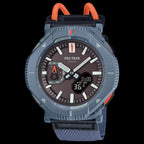 Casio Pro Trex Blue/Orange front view